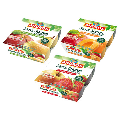 Andros - Desserts Fruitiers Sans Sucres Ajoutés*