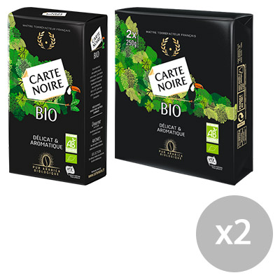 Carte Noire moulu - Bio 250G ou 2x250G