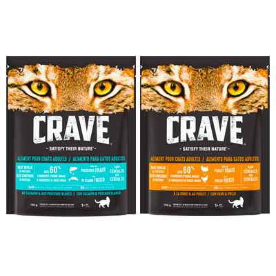 CRAVE™ - Croquettes pour chats riches en protéines sans céréales