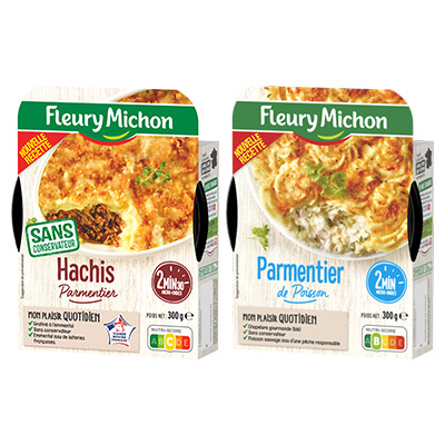  Fleury Michon Gratins - Hachis parmentiers bœuf et poisson  