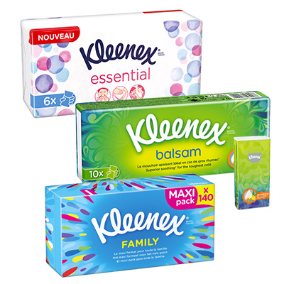 Kleenex® - Mouchoirs boîtes et étuis