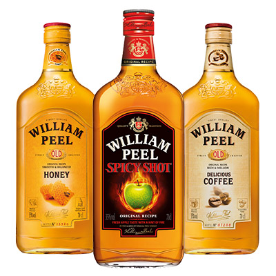 Liqueurs de whiskies William Peel